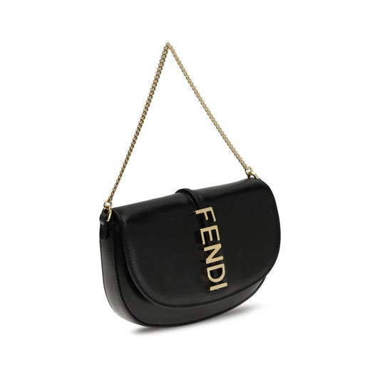 Fendi Black Calf Leather Bos Taurus Wallet