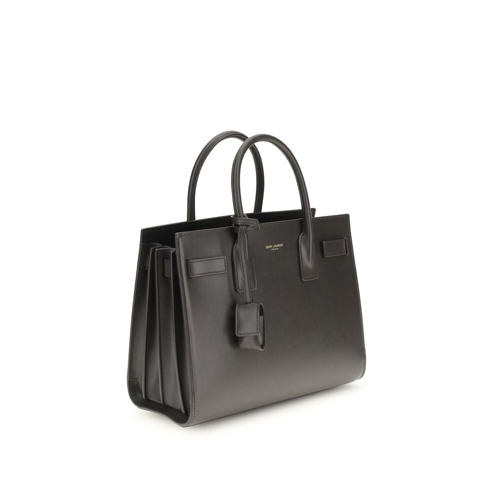 Saint Laurent Gray Calf Leather Bos Taurus Shoulder Bag