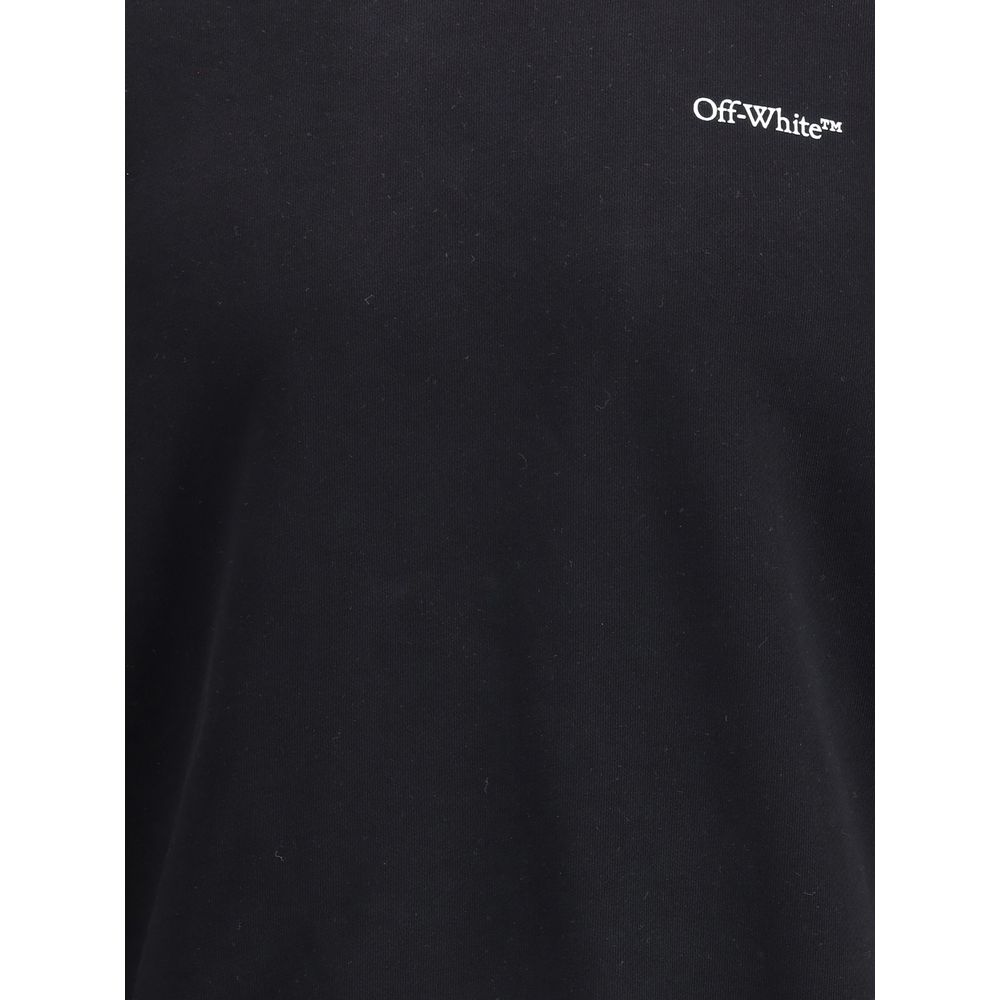 Off-White Black Cotton Sweatshirt
