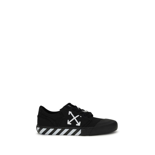 Off-White Black Calf Leather Bos Taurus Low Top Sneakers