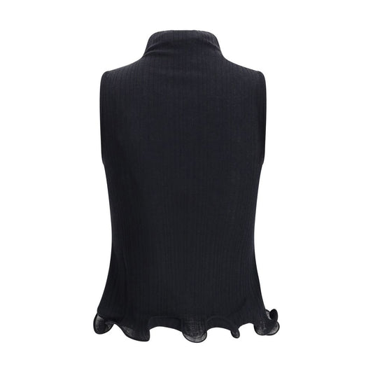 Fendi Black Wool Top