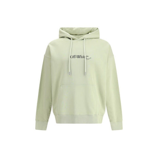 Off-White Green Cotton Sweatshirt