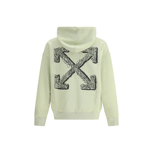 Off-White Green Cotton Sweatshirt