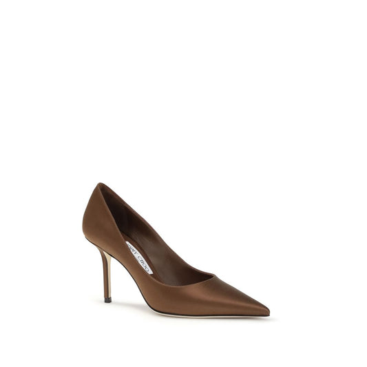 Jimmy Choo Brown Silk Pumps