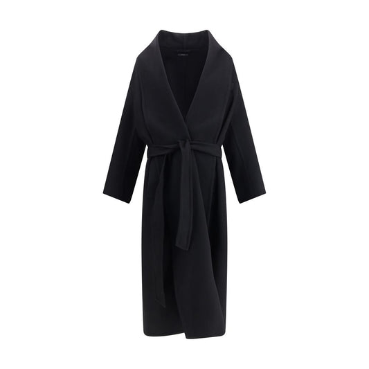 Tom Ford Black Fleece Wool Coat