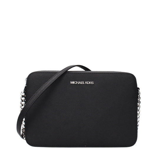 Michael Kors Black Leather Crossbody Bag