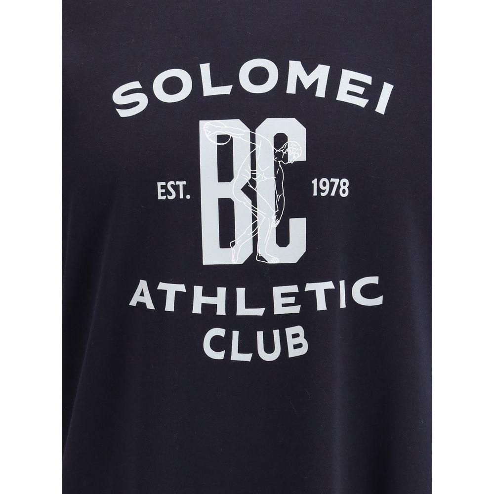 Brunello Cucinelli Blue Cotton T-Shirt