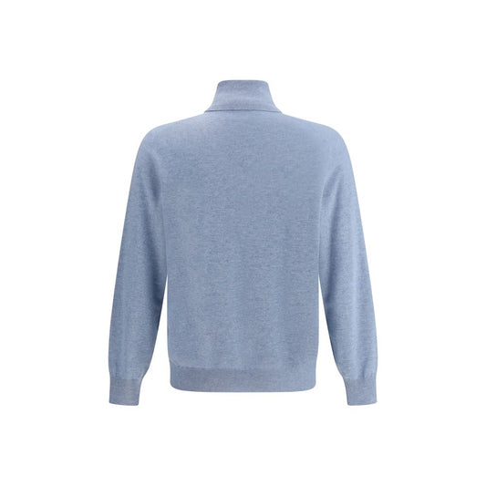 Brunello Cucinelli Light Blue Cashmere Cashmere Sweater