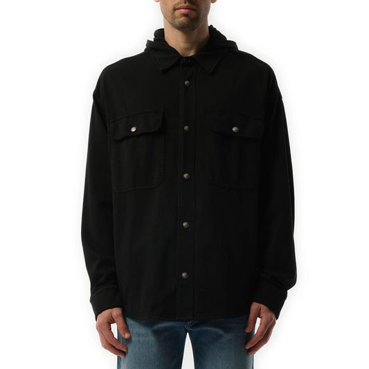 Palm Angels Black Denim Shirt