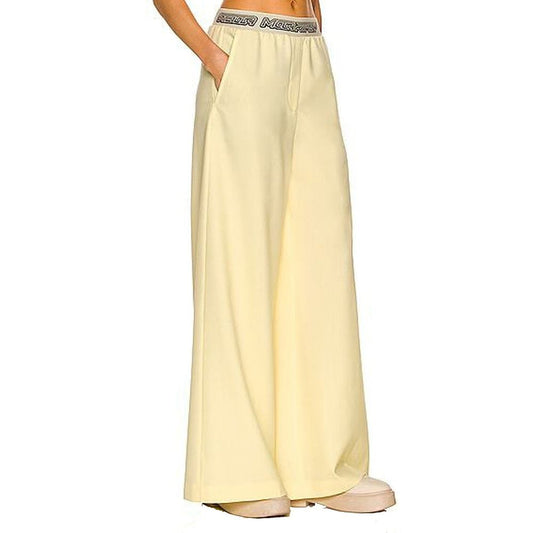 Stella McCartney Yellow Wool Casual Pants