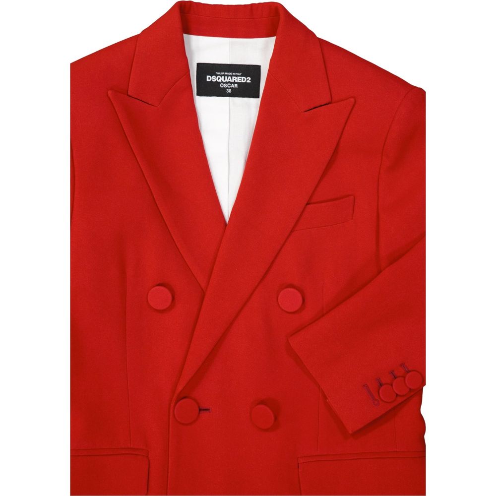 Dsquared² Red Viscose Coat