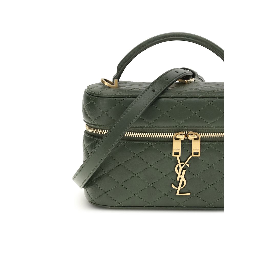 Saint Laurent Green Calf Leather Bos Taurus Handbag