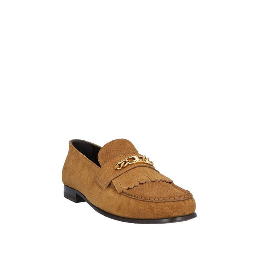 Celine Brown Calfskin Slip-On Loafers