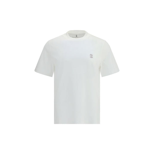 Brunello Cucinelli White Cotton T-Shirt