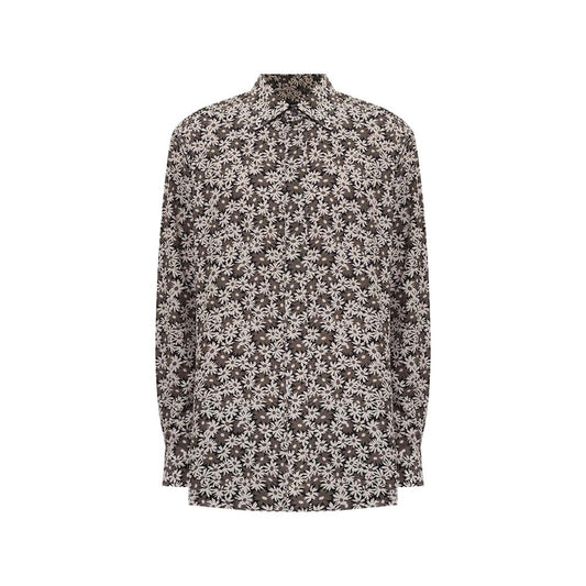 Tom Ford Green Cotton Pattern Shirt